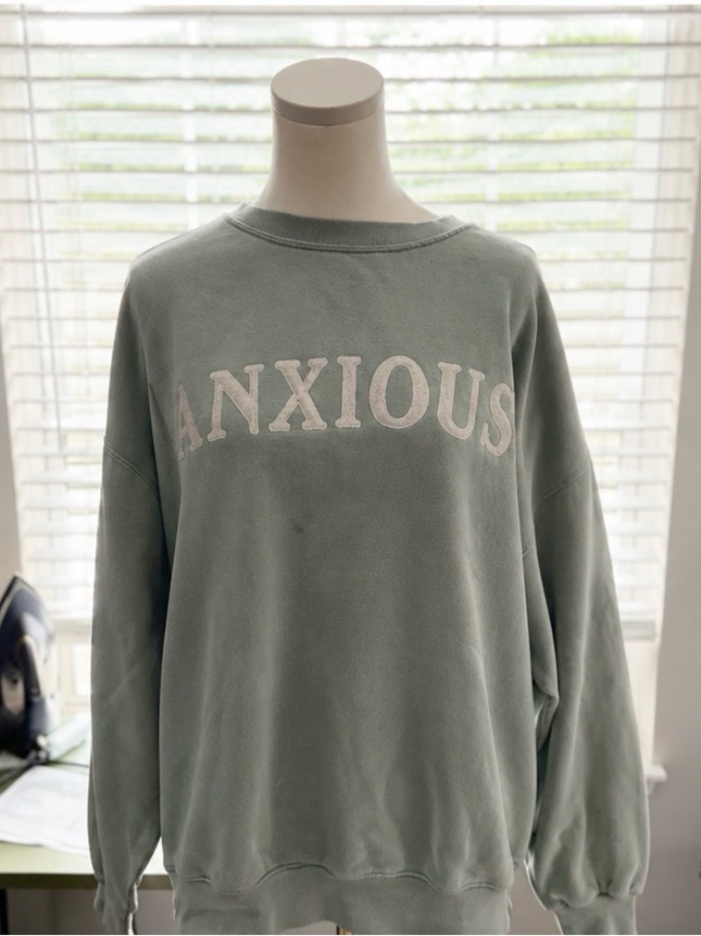 See The Way I See “Anxious” Oversized Sweatshirt – Large